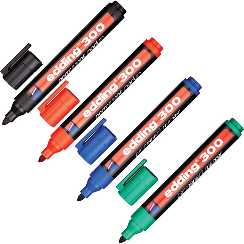 Набор маркеров EDDING E-300 кругл. наконечник 1,5-3мм наб. 4цв штр. Набор маркеров EDDING E-300 кругл. наконечник 1,5-3мм наб. 4цв штр.