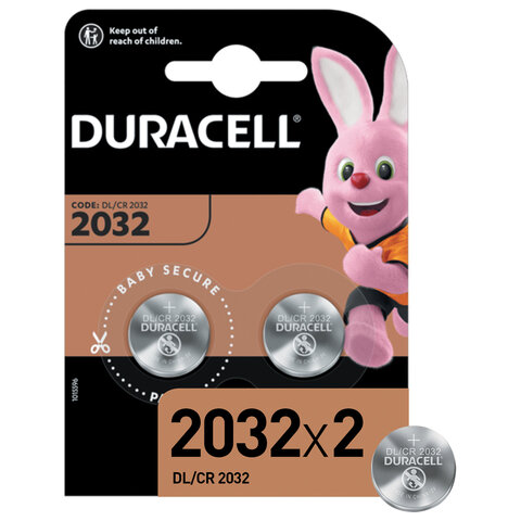Батарейки DURACELL Lithium, CR2032, литиевые, КОМПЛЕКТ 2 шт., в блистере Батарейки DURACELL Lithium, CR2032, литиевые, КОМПЛЕКТ 2 шт., в блистере