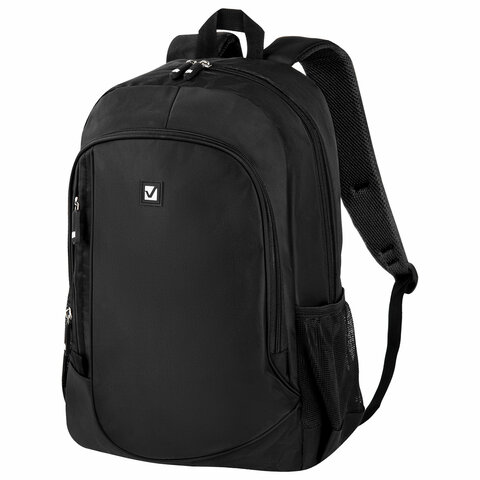 Рюкзак BRAUBERG B-TR1606 для старшеклассников/студентов, 22 л, черный, Рюкзак BRAUBERG B-TR1606 для старшеклассников/студентов, 22 л, черный,