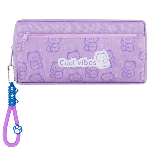 Пенал ЮНЛАНДИЯ ЮНИОР, 2 отделения, "Cool vibes", 21х9х8 см, 273821 Пенал ЮНЛАНДИЯ ЮНИОР, 2 отделения, "Cool vibes", 21х9х8 см, 273821