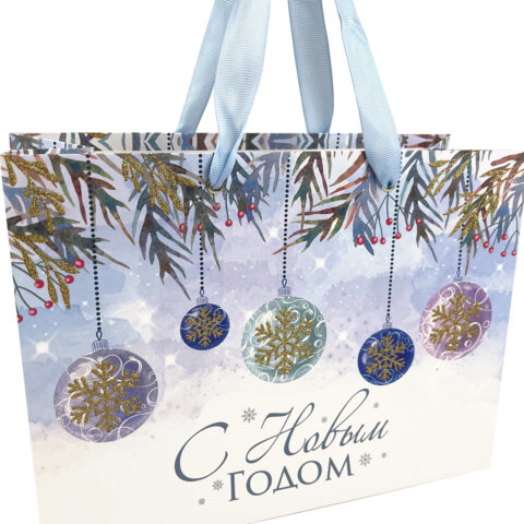 Пакет подарочный НАБОР 4 штуки новогодний 27х20х11см, "Artpaper Wide Пакет подарочный НАБОР 4 штуки новогодний 27х20х11см, "Artpaper Wide