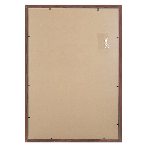 Рамка деревянная 40х60 см с акриловым стеклом, небьющаяся, багет 17 мм, мокко,