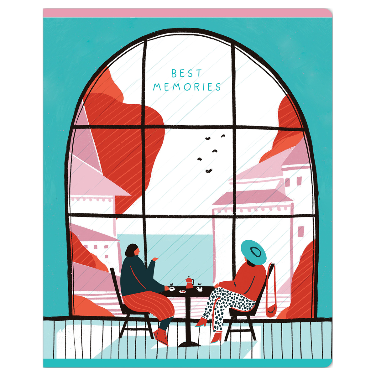 Тетрадь 48л., А5, клетка Greenwich Line "Best memories", софт-тач, Тетрадь 48л., А5, клетка Greenwich Line "Best memories", софт-тач,