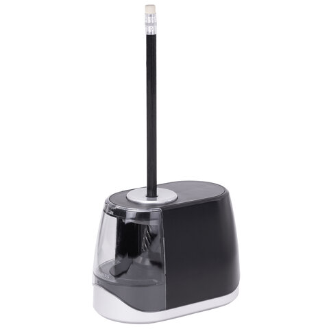 Точилка электрическая BRAUBERG ONE фреза с автостопом, 4 батарейки AA/USB (под Точилка электрическая BRAUBERG ONE фреза с автостопом, 4 батарейки AA/USB (под