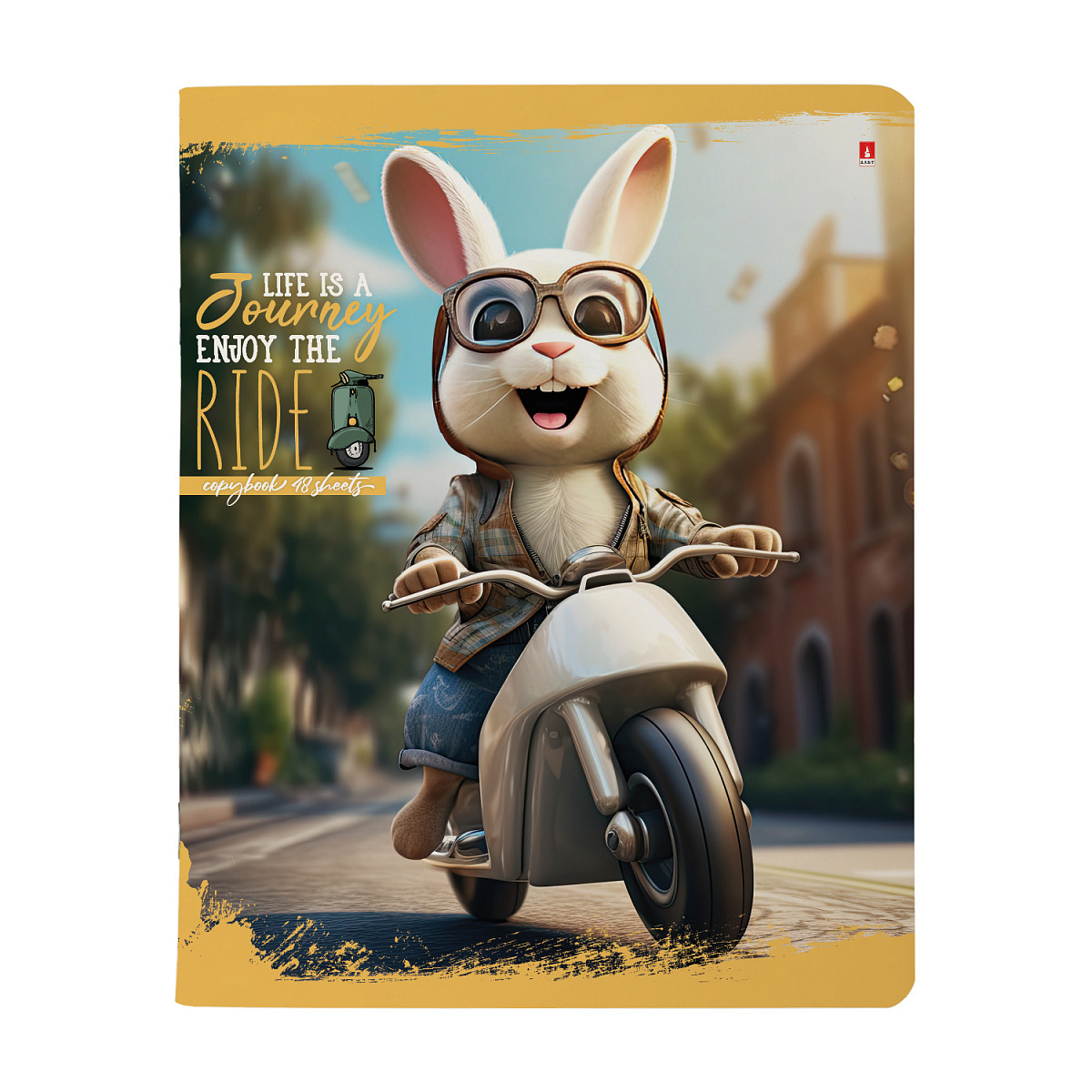 НАБОР ПОДАРОЧНЫЙ "ПУШИСТЫЙ БАЙКЕР. На работу" (ДВЕ ТЕТРАДИ И РУЧКА)