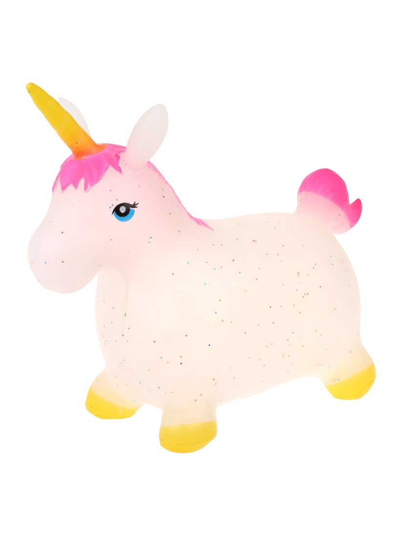 Животное-прыгун Единорог Moby Kids с блёстками, 1300 г (розовый хвост) Животное-прыгун Единорог Moby Kids с блёстками, 1300 г (розовый хвост)