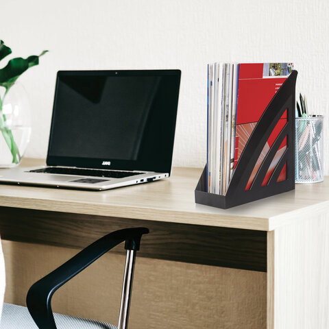Лоток вертикальный для бумаг BRAUBERG "Office style", 245х90х285 мм, Лоток вертикальный для бумаг BRAUBERG "Office style", 245х90х285 мм,