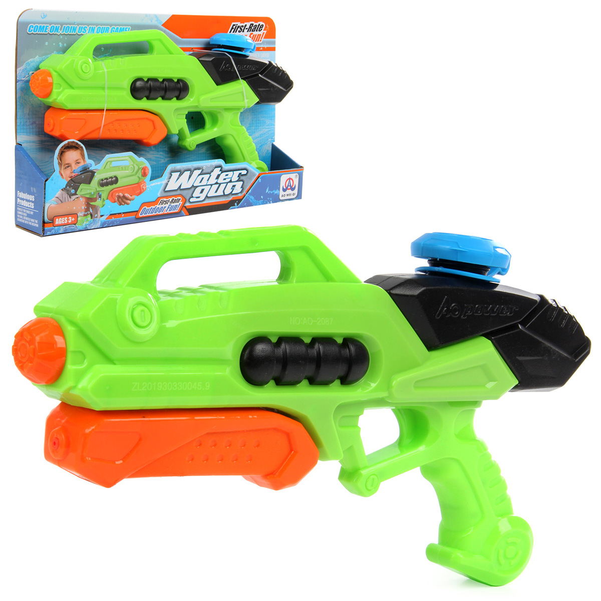 Водный бластер 33см/355 мл, коробка Водный бластер 33см/355 мл, коробка