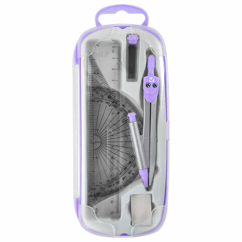 Готовальня BRAUBERG SCHOOL KIT, 9 предметов, циркуль 125 мм, чертежные Готовальня BRAUBERG SCHOOL KIT, 9 предметов, циркуль 125 мм, чертежные