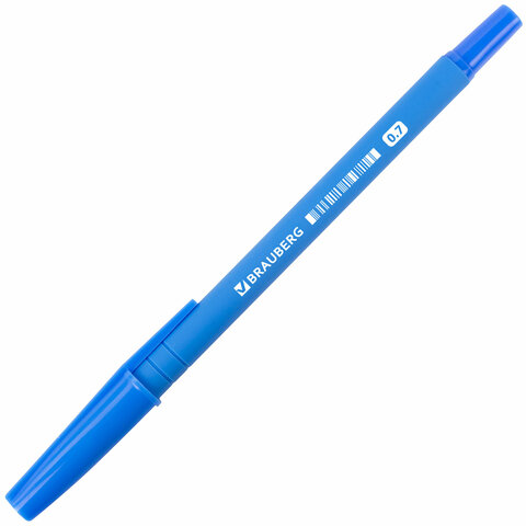 Ручка шариковая BRAUBERG "Capital blue", СИНЯЯ, корпус soft-touch Ручка шариковая BRAUBERG "Capital blue", СИНЯЯ, корпус soft-touch