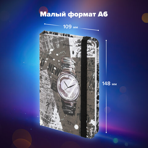 Блокнот с резинкой в клетку 96 л., МАЛЫЙ ФОРМАТ А6 (102х148 мм), твердая Блокнот с резинкой в клетку 96 л., МАЛЫЙ ФОРМАТ А6 (102х148 мм), твердая