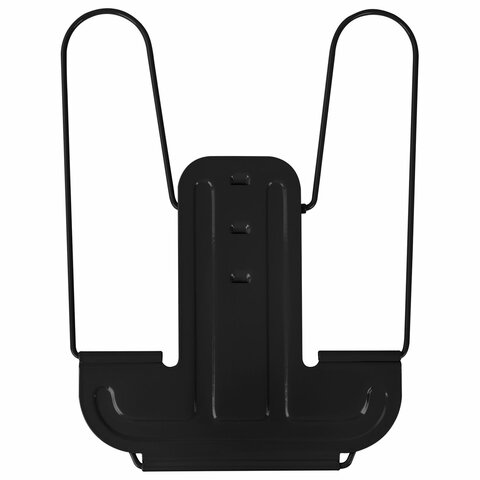 Подставка для книг и учебников BRAUBERG LINE+, металлическая, черная,