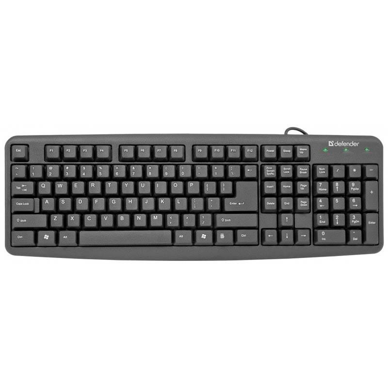 Клавиатура Defender Element HB-520 USB черный (29/1): 45522 штр.: 4714033455220 Клавиатура Defender Element HB-520 USB черный (29/1): 45522 штр.: 4714033455220