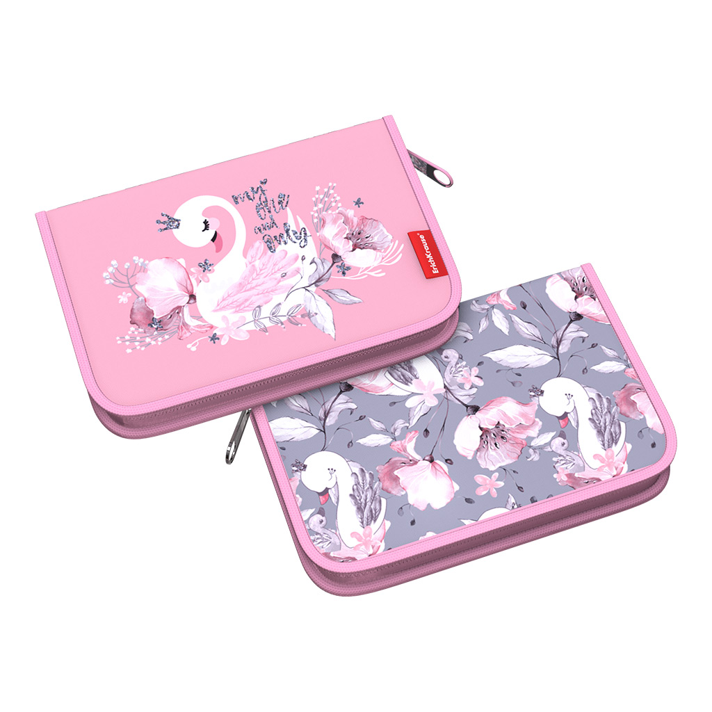 Пенал-книжка без наполнения ErichKrause® 135x205x30мм Swan Princess Пенал-книжка без наполнения ErichKrause® 135x205x30мм Swan Princess