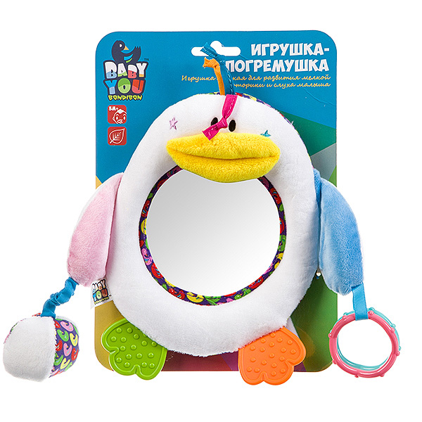 Игрушка развивающая, мягкая, 24 см., ПИНГВИН, Bondibon, CRD 19,5х27,5 см., Игрушка развивающая, мягкая, 24 см., ПИНГВИН, Bondibon, CRD 19,5х27,5 см.,