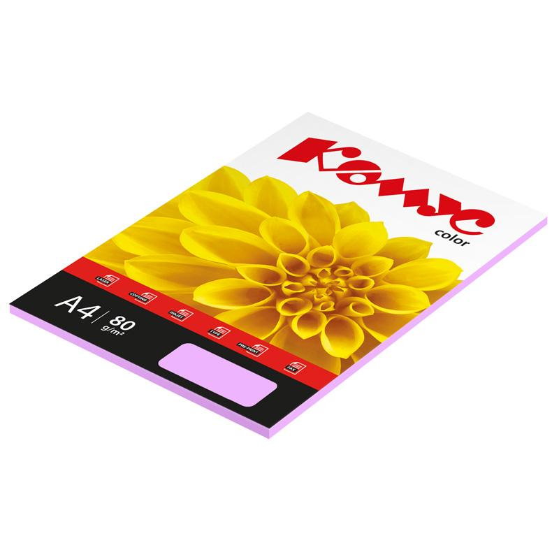Бумага цветная Комус Color (лаванда пастель) 80г, А4, 50 л. Бумага цветная Комус Color (лаванда пастель) 80г, А4, 50 л.