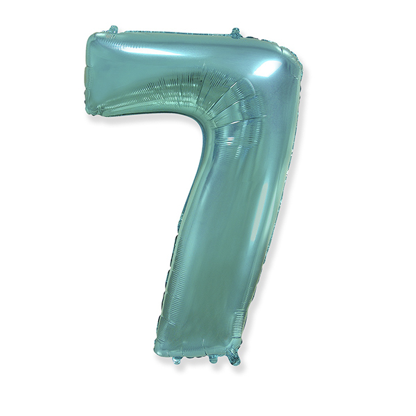 Цифра 7 Tiffany 40"/102 см фольгированный шар Цифра 7 Tiffany 40"/102 см фольгированный шар