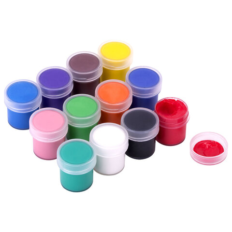 Гуашь BRAUBERG "МОНСТРИКИ", 12 цветов по 10 мл, 192642