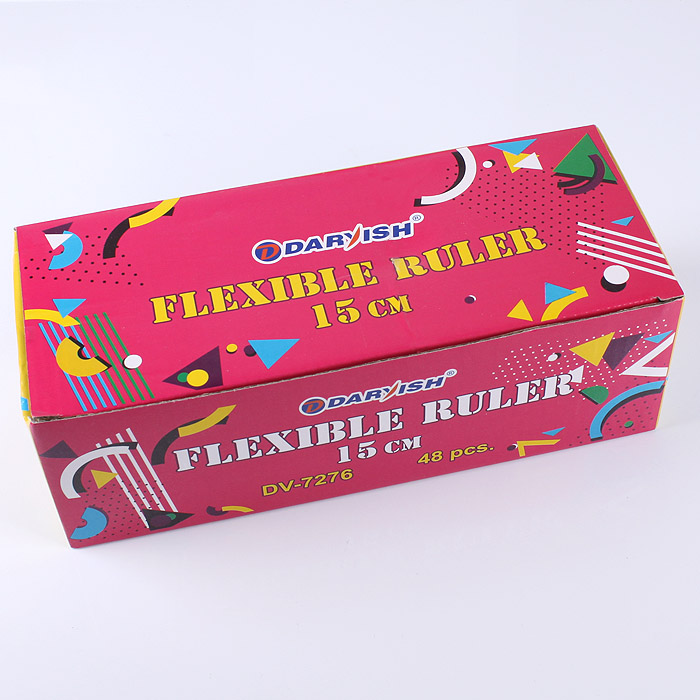 Линейка 15см мягкий пластик, прозрачная ассорти "Darvish" Линейка 15см мягкий пластик, прозрачная ассорти "Darvish"