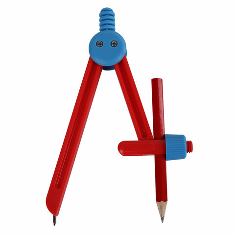 Циркуль ПИФАГОР пластиковый, с карандашом, 110 мм, в чехле, 210236 Циркуль ПИФАГОР пластиковый, с карандашом, 110 мм, в чехле, 210236