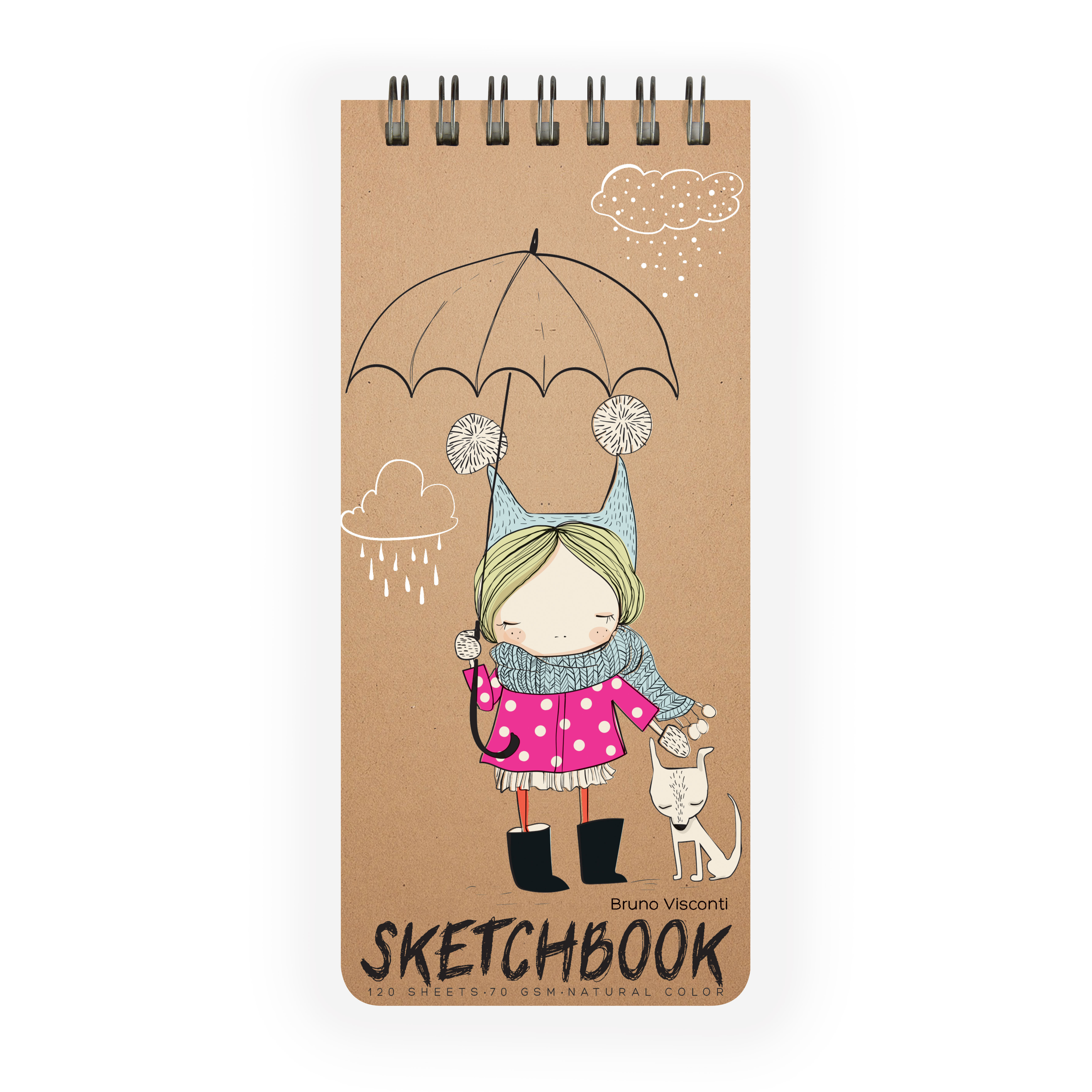 SKETCHBOOK BV,105Х220 мм, 120 Л. КРАФТ 70 гр. НА ГРЕБНЕ, (6 ВИДОВ) SKETCHBOOK BV,105Х220 мм, 120 Л. КРАФТ 70 гр. НА ГРЕБНЕ, (6 ВИДОВ)