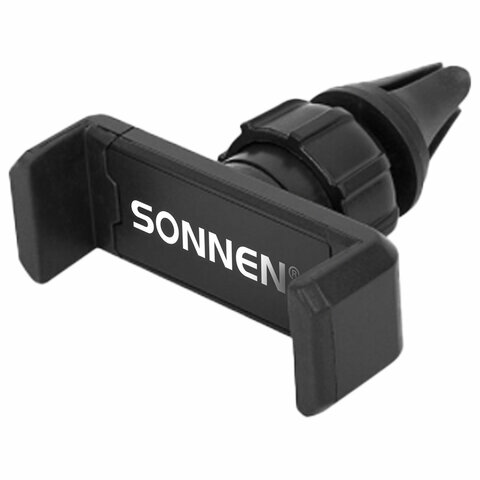 Держатель для телефона в авто на решетку вентиляции SONNEN, зажим до 85 мм, Держатель для телефона в авто на решетку вентиляции SONNEN, зажим до 85 мм,