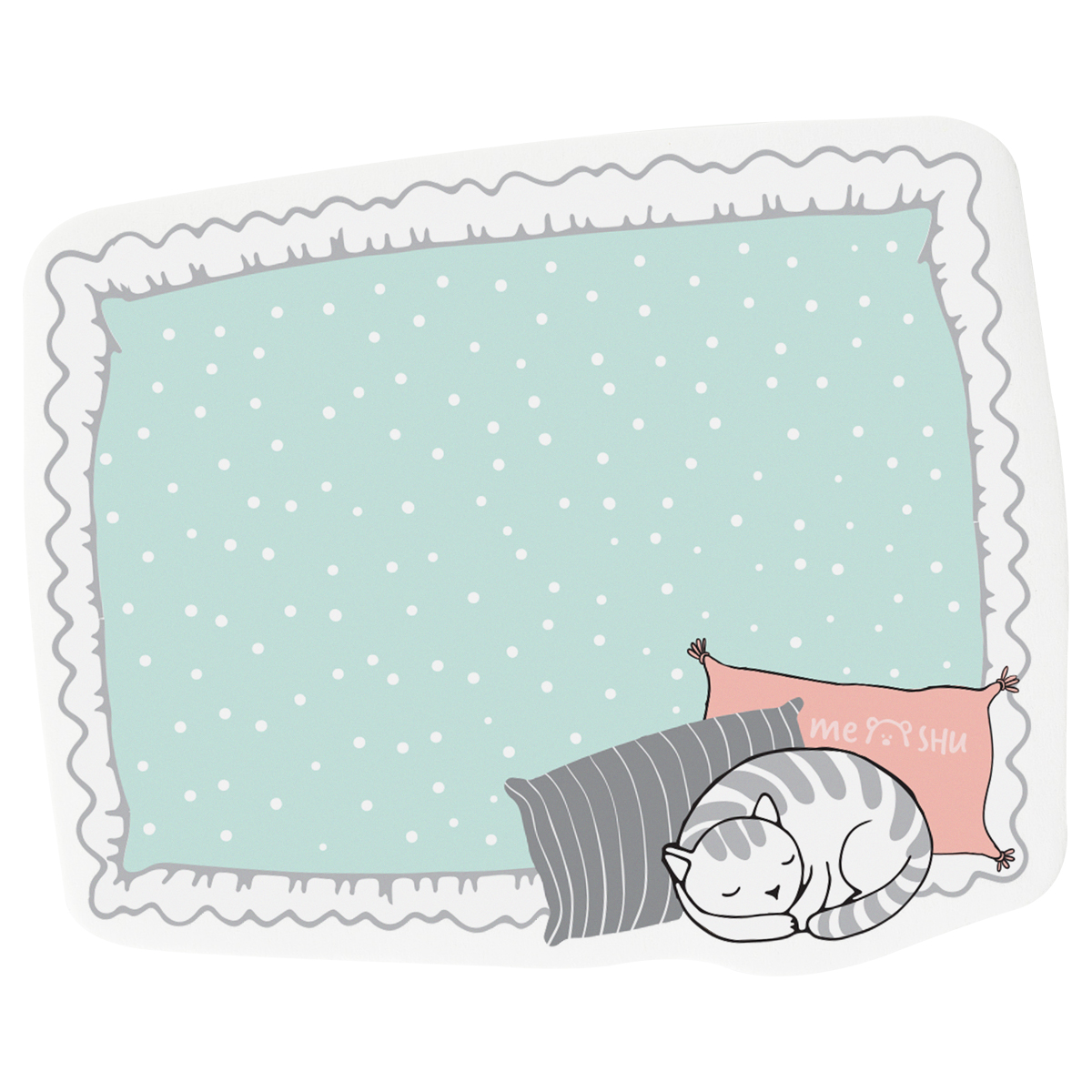Самоклеящийся блок фигурный MESHU "Soft pillows", 40л., европодвес Самоклеящийся блок фигурный MESHU "Soft pillows", 40л., европодвес