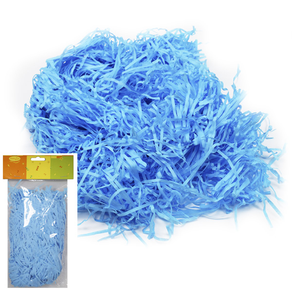 Декоративный бумажный наполнитель голубой 30г. Декоративный бумажный наполнитель голубой 30г.