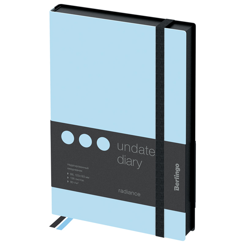 Ежедневник недатир. B6, 136л., кожзам, Berlingo "Instinct", Ежедневник недатир. B6, 136л., кожзам, Berlingo "Instinct",