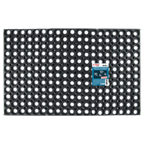 Коврик входной резиновый грязесборный ячеистый, 40х60 см, толщина 16 мм, LAIMA Коврик входной резиновый грязесборный ячеистый, 40х60 см, толщина 16 мм, LAIMA