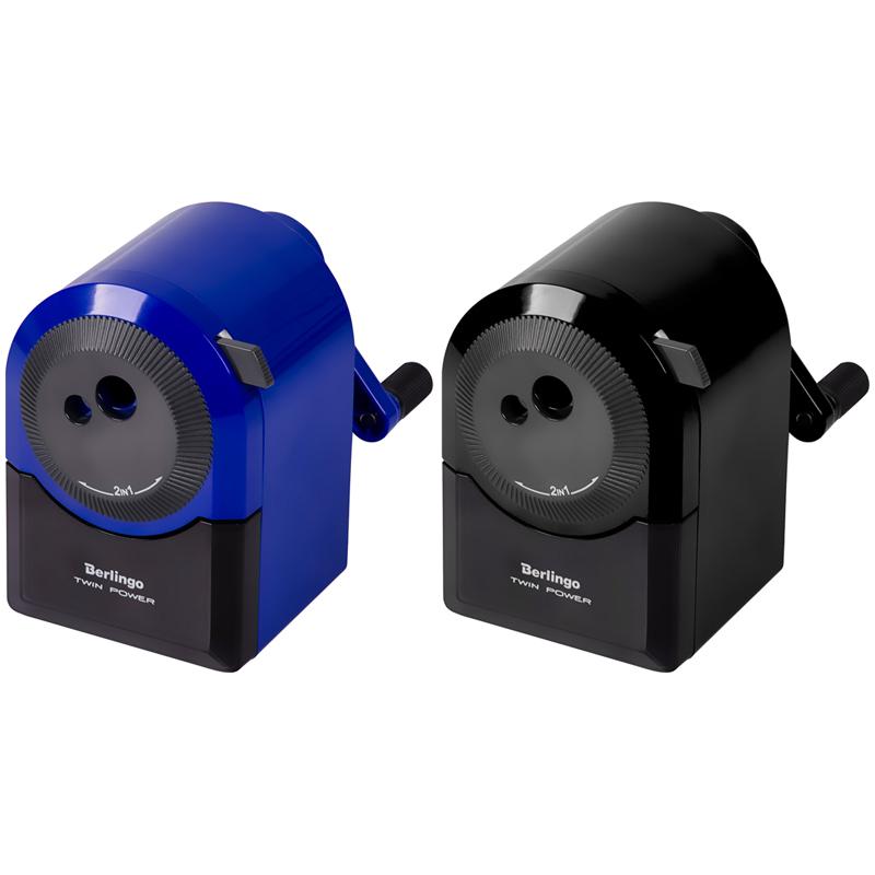 Точилка механическая Berlingo "TwinPower", 2 в 1, цвета в асс., пласт. Точилка механическая Berlingo "TwinPower", 2 в 1, цвета в асс., пласт.