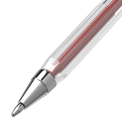Ручка шариковая BRAUBERG "M-500 CLASSIC", КРАСНАЯ, корпус прозрачный, Ручка шариковая BRAUBERG "M-500 CLASSIC", КРАСНАЯ, корпус прозрачный,