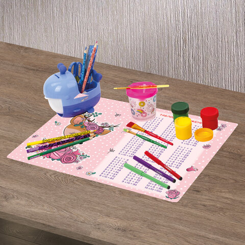 Настольное покрытие ЮНЛАНДИЯ, А3+, пластик, 46x33 см, "Fawn", 270395 Настольное покрытие ЮНЛАНДИЯ, А3+, пластик, 46x33 см, "Fawn", 270395