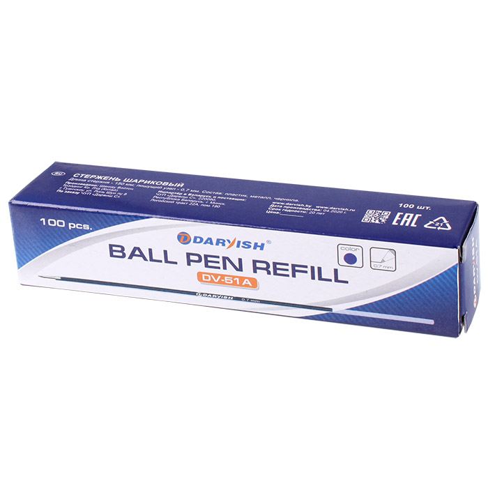 Стержень шариковый 150мм синий "Darvish" Стержень шариковый 150мм синий "Darvish"