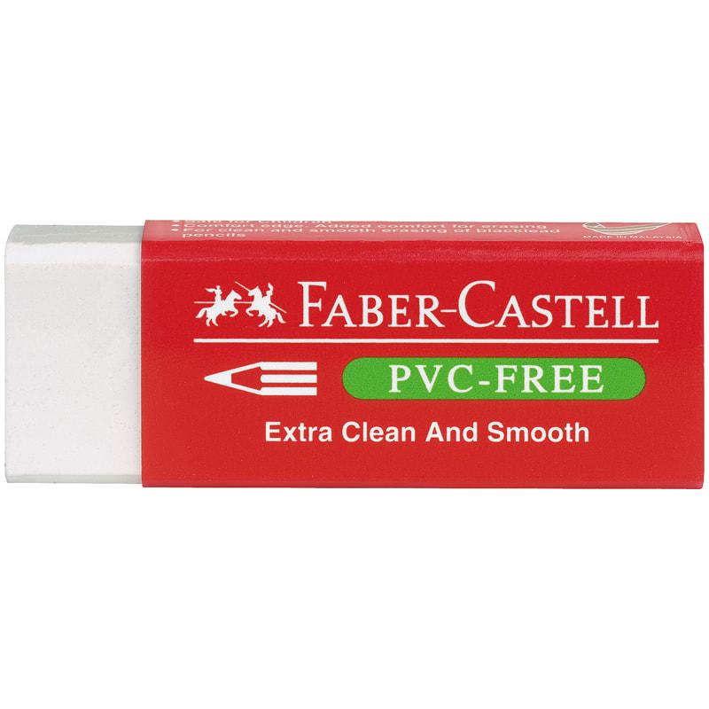 Ластик Faber-Castell "PVC-free", прямоугольный, картонный футляр, Ластик Faber-Castell "PVC-free", прямоугольный, картонный футляр,