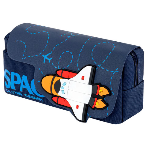 Пенал ЮНЛАНДИЯ ЮНИОР, 2 отделения, "Space rocket", 21х10х7 см, 273820 Пенал ЮНЛАНДИЯ ЮНИОР, 2 отделения, "Space rocket", 21х10х7 см, 273820