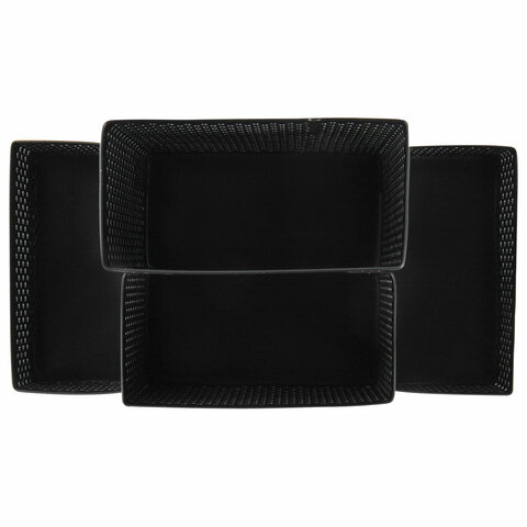 Подставка-органайзер BRAUBERG "Germanium", 4 секции, 160х80х110 мм, Подставка-органайзер BRAUBERG "Germanium", 4 секции, 160х80х110 мм,