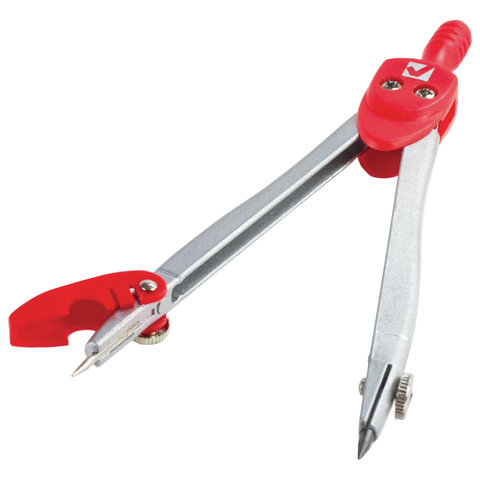 Циркуль BRAUBERG "Klasse", 115 мм, пластиковый пенал, ассорти, Циркуль BRAUBERG "Klasse", 115 мм, пластиковый пенал, ассорти,