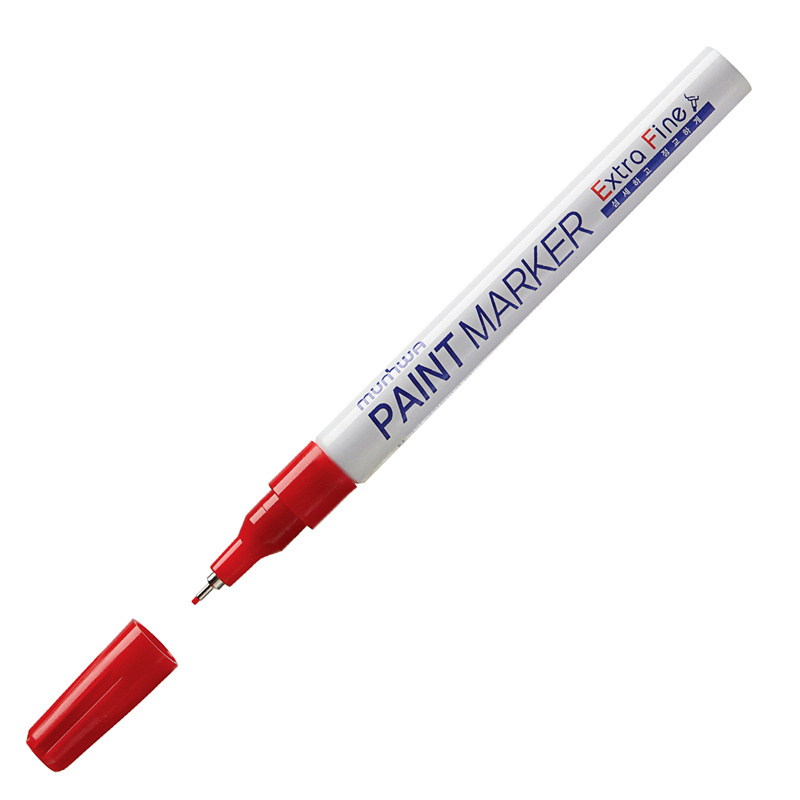Маркер-краска MunHwa "Extra Fine Paint Marker" красная,1мм, Маркер-краска MunHwa "Extra Fine Paint Marker" красная,1мм,
