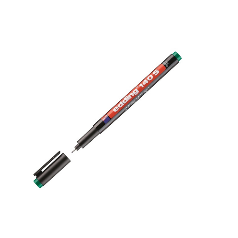 Маркер перманентный для глянц. поверхностей EDDING 140/4 зеленый 0,3мм. Маркер перманентный для глянц. поверхностей EDDING 140/4 зеленый 0,3мм.