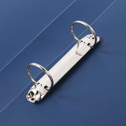 Папка на 2 кольцах STAFF, 40 мм, синяя, до 250 листов, 0,5 мм, 225720