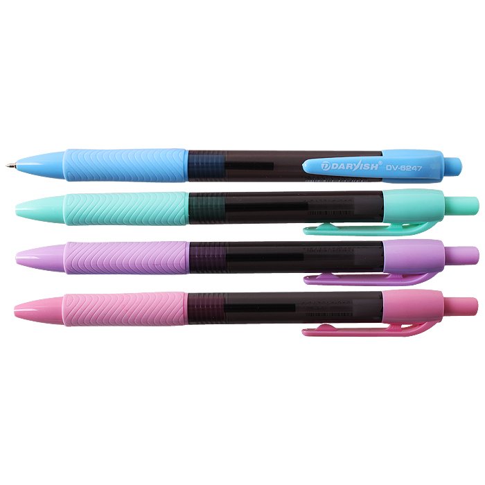 Ручка автоматическая син. "Darvish" корпус цветной полупрозрачный с Ручка автоматическая син. "Darvish" корпус цветной полупрозрачный с