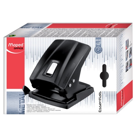 Дырокол MAPED (Франция) "Essentials", металлический, большой, на 45 Дырокол MAPED (Франция) "Essentials", металлический, большой, на 45