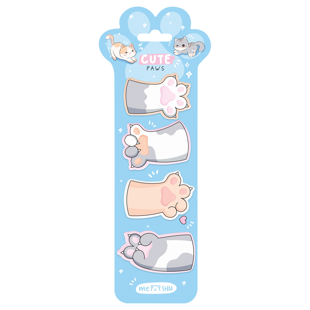 Флажки-закладки MESHU "Cute Paws", 20л., европодвес Флажки-закладки MESHU "Cute Paws", 20л., европодвес