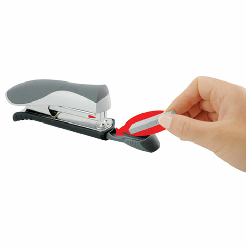 Степлер №24/6, 26/6 MAPED "Ergologic", до 25 листов, с контейнером для