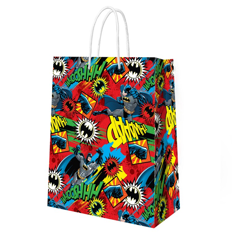 Пакет подарочный большой DC Comics Batman (красный) 330*455*100 мм. Пакет подарочный большой DC Comics Batman (красный) 330*455*100 мм.