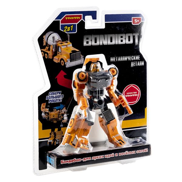 Трансформер "BONDIBOT 2 в 1" робот - бетономешалка, металлические Трансформер "BONDIBOT 2 в 1" робот - бетономешалка, металлические