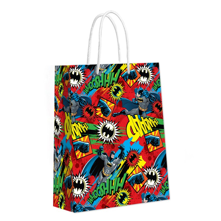 Пакет подарочный большой DC Comics Batman (красный) 330*455*100 мм. Пакет подарочный большой DC Comics Batman (красный) 330*455*100 мм.