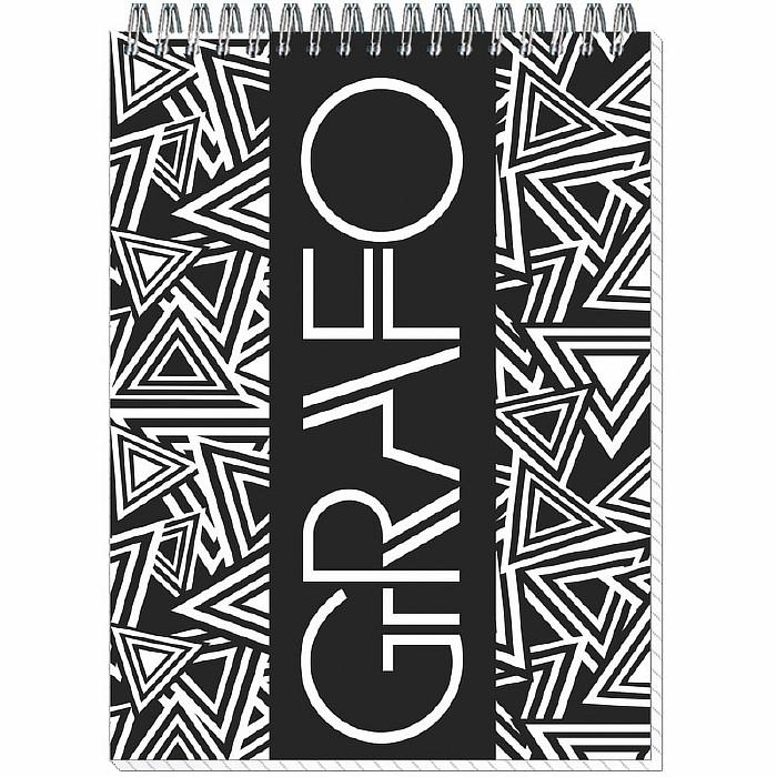 Блокнот ГРАФО спираль А5 50л. клетка штр. 4607021884945 Блокнот ГРАФО спираль А5 50л. клетка штр. 4607021884945