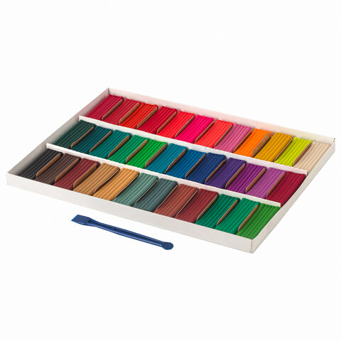 Пластилин классический ЮНЛАНДИЯ "ЮНЫЙ ВОЛШЕБНИК", 36 цветов, 720 г, со